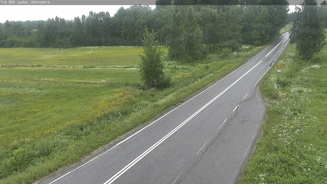 Weather Camera Image Väg 506 Juga Ukonvaara, Juuka, Pohjois-Karjala