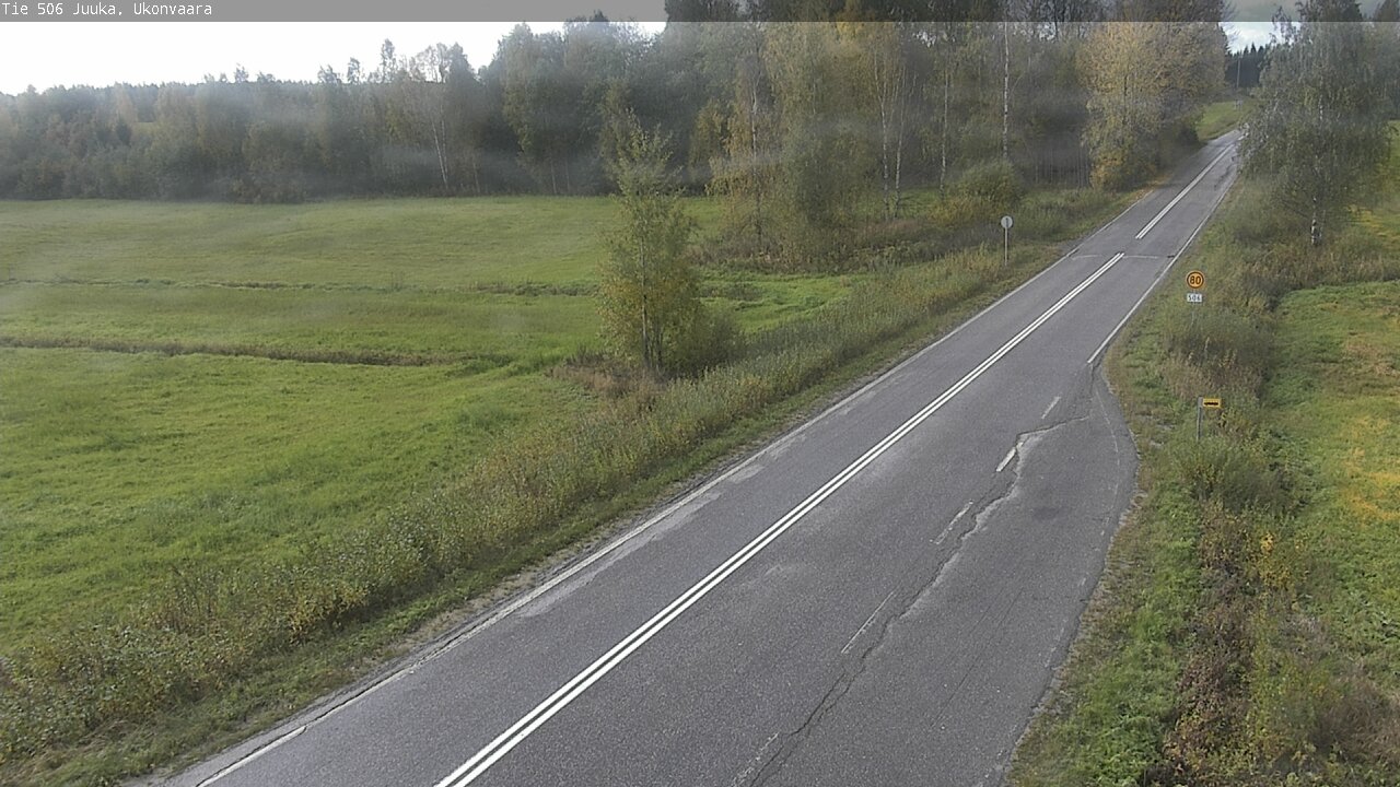 Weather Camera Image Road 506 Juuka Ukonvaara, Juuka, Pohjois-Karjala