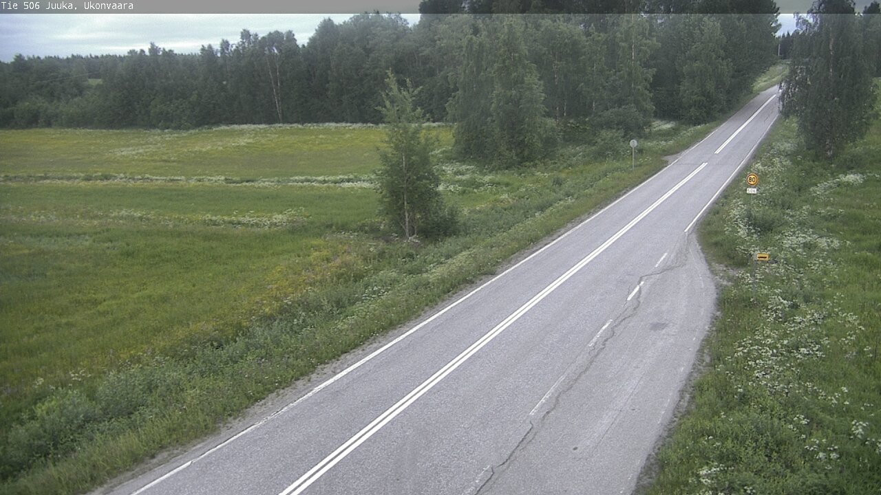 Weather Camera Image Road 506 Juuka Ukonvaara, Juuka, Pohjois-Karjala