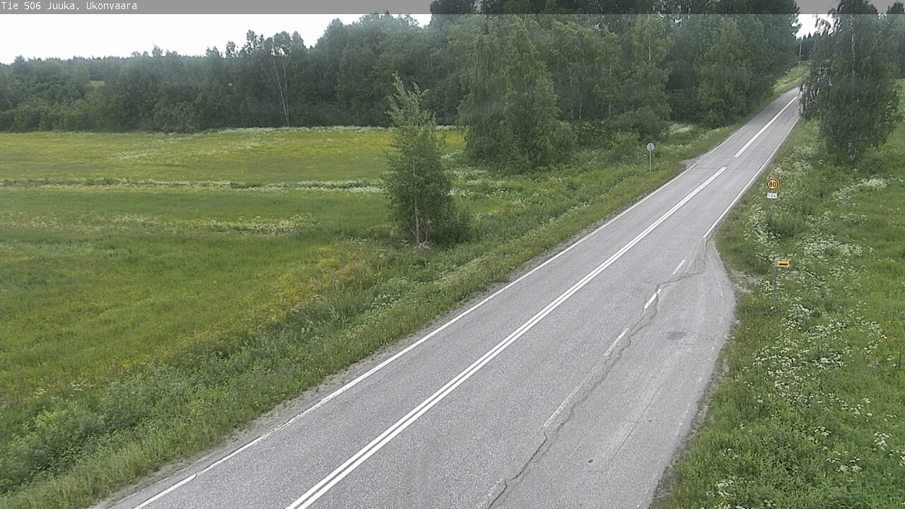 Weather Camera Image Road 506 Juuka Ukonvaara, Juuka, Pohjois-Karjala