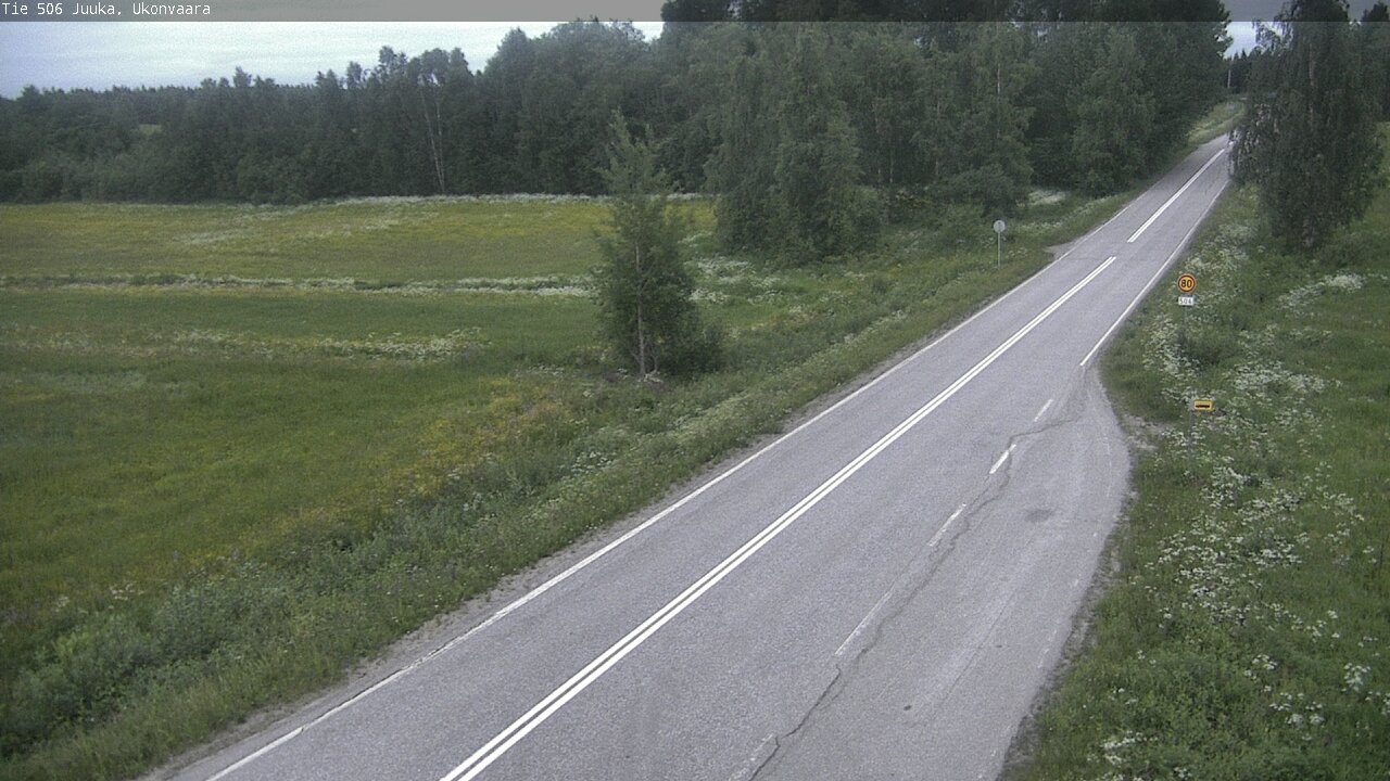 Weather Camera Image Road 506 Juuka Ukonvaara, Juuka, Pohjois-Karjala