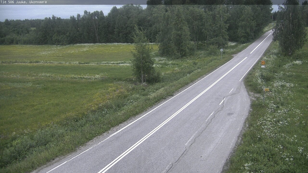 Weather Camera Image Road 506 Juuka Ukonvaara, Juuka, Pohjois-Karjala