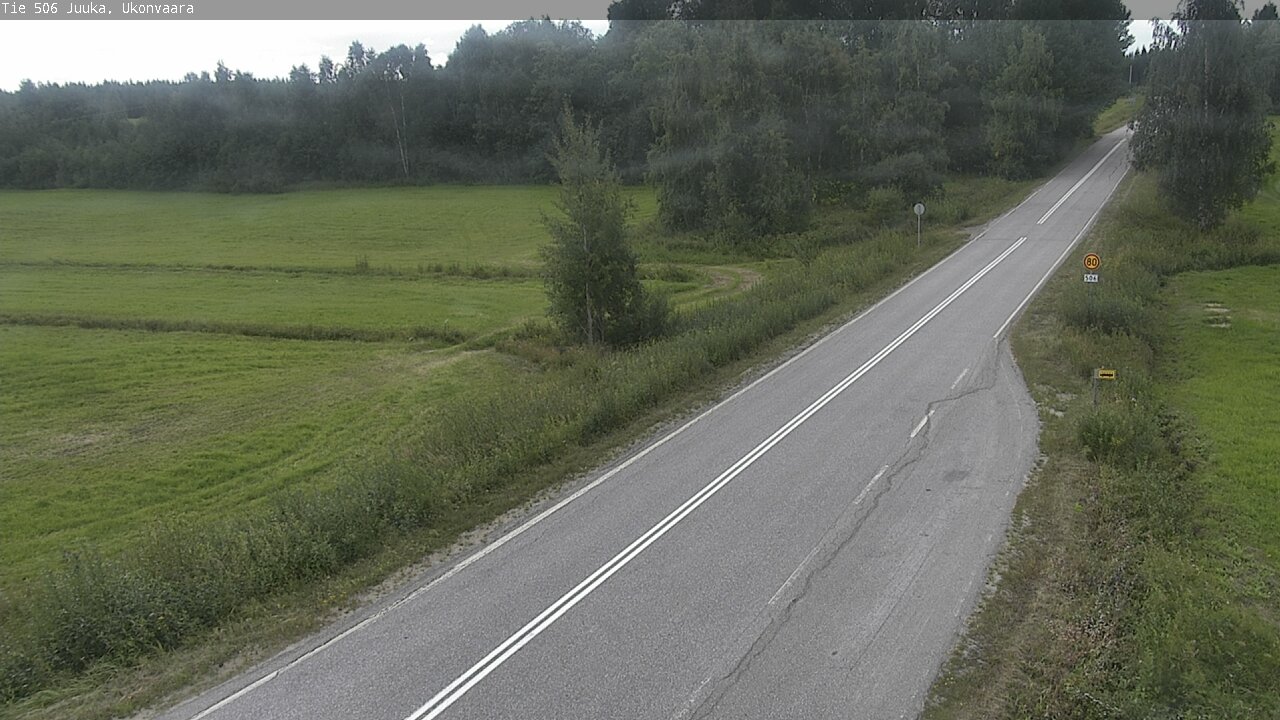 Weather Camera Image Väg 506 Juga Ukonvaara, Juuka, Pohjois-Karjala
