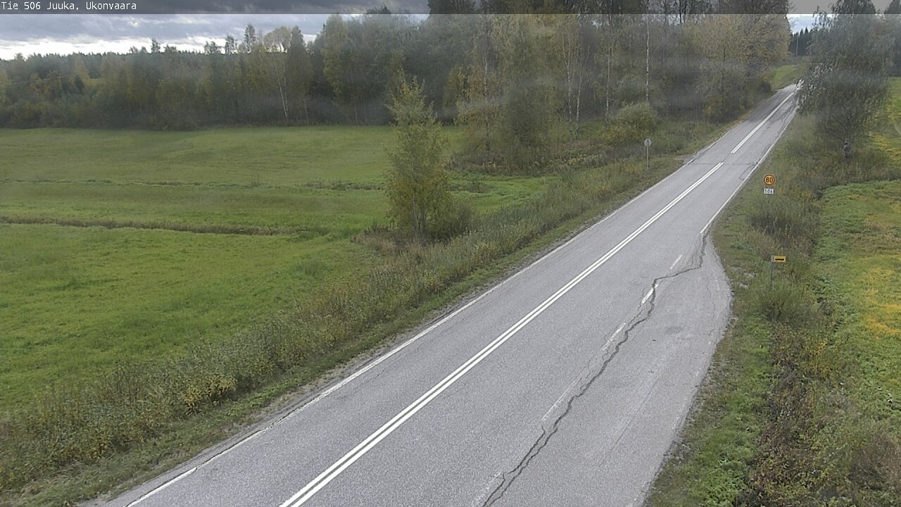 Weather Camera Image Road 506 Juuka Ukonvaara, Juuka, Pohjois-Karjala