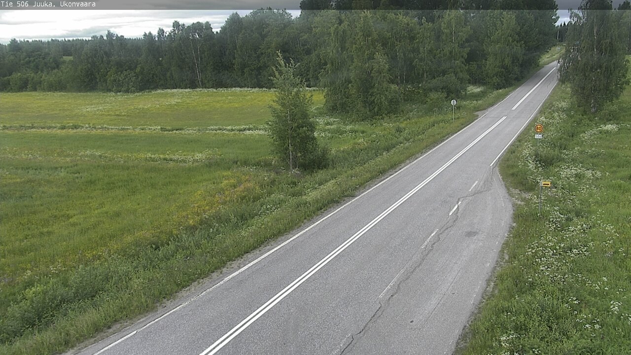 Weather Camera Image Road 506 Juuka Ukonvaara, Juuka, Pohjois-Karjala