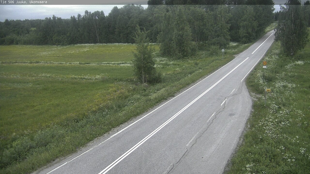 Weather Camera Image Road 506 Juuka Ukonvaara, Juuka, Pohjois-Karjala