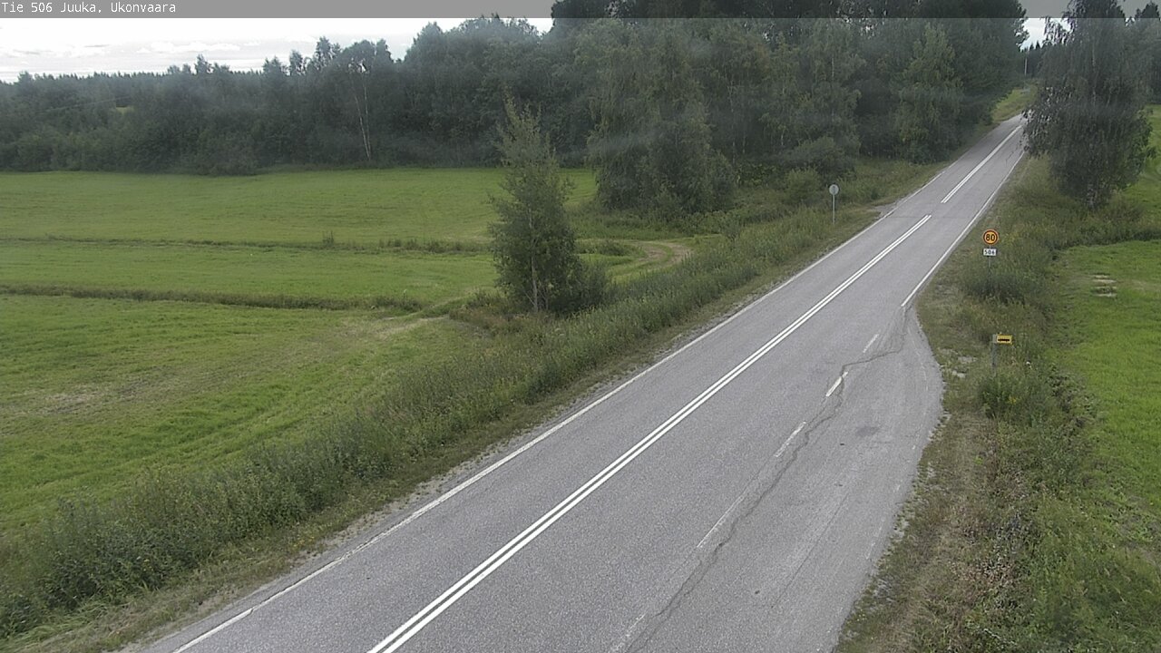 Weather Camera Image Väg 506 Juga Ukonvaara, Juuka, Pohjois-Karjala