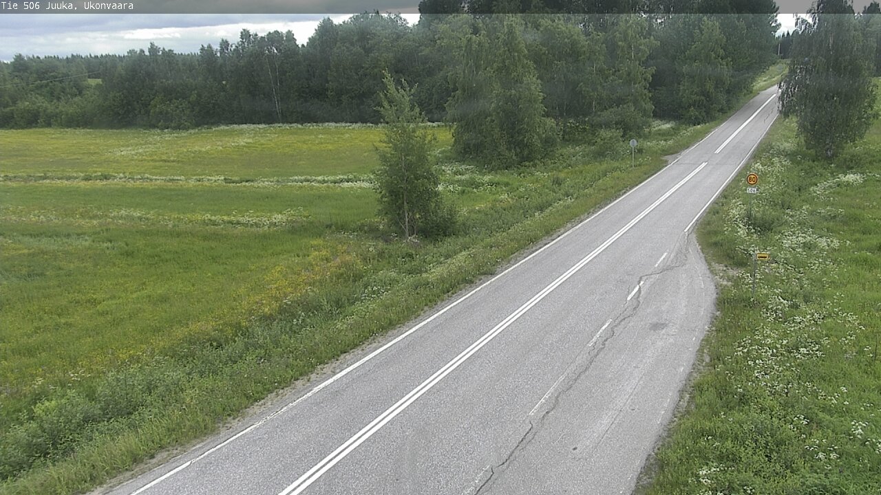 Weather Camera Image Road 506 Juuka Ukonvaara, Juuka, Pohjois-Karjala