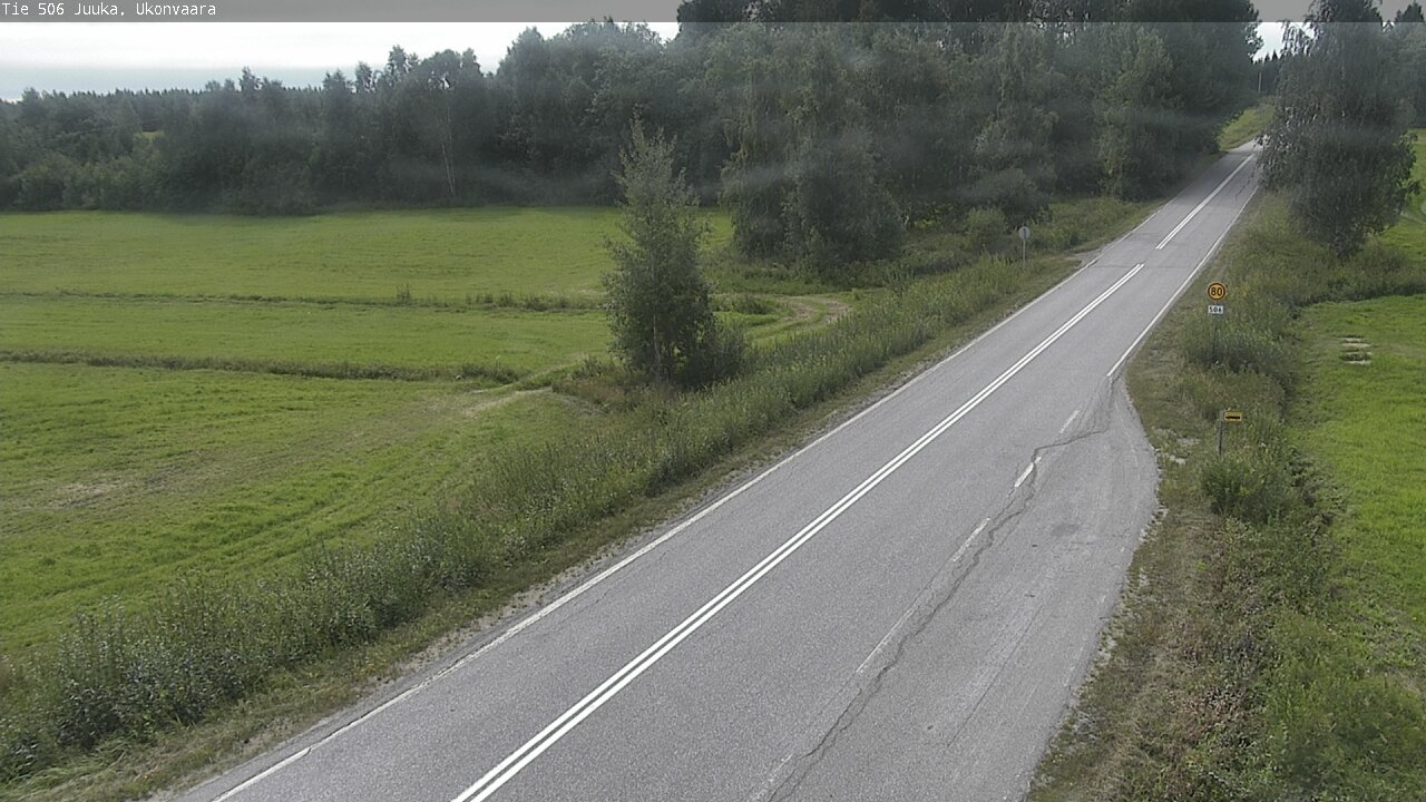 Weather Camera Image Väg 506 Juga Ukonvaara, Juuka, Pohjois-Karjala