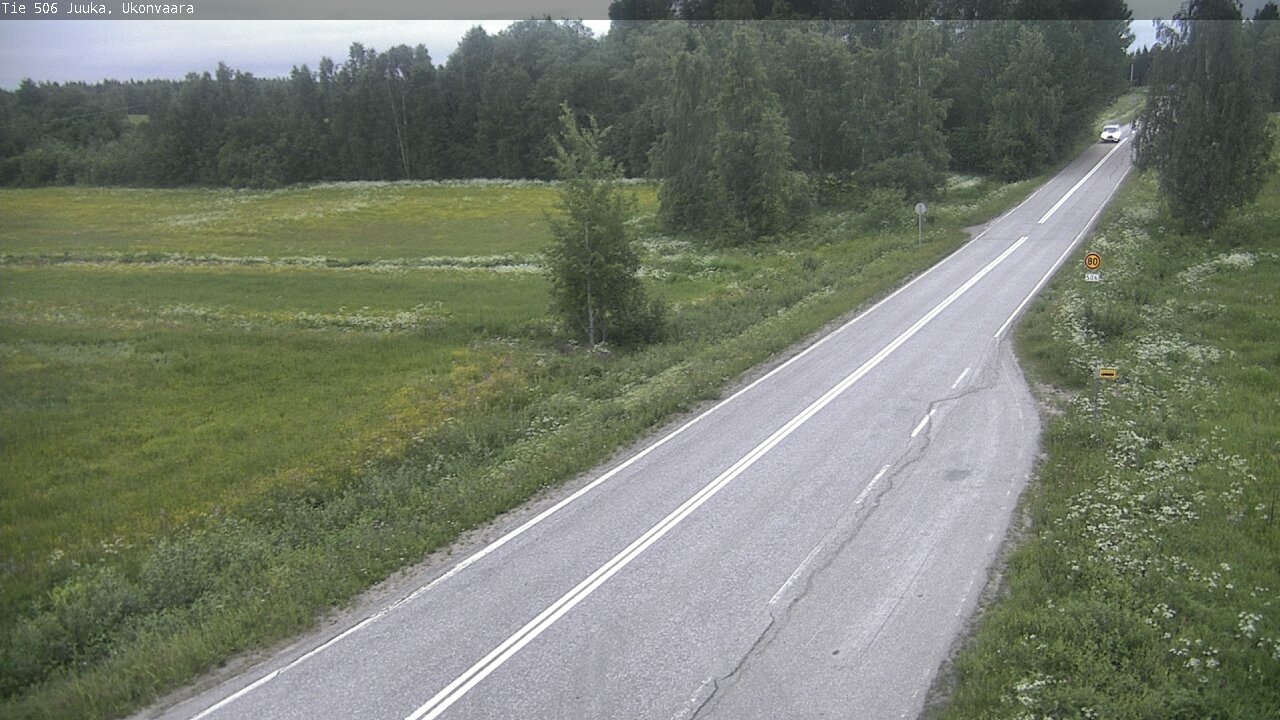 Weather Camera Image Road 506 Juuka Ukonvaara, Juuka, Pohjois-Karjala