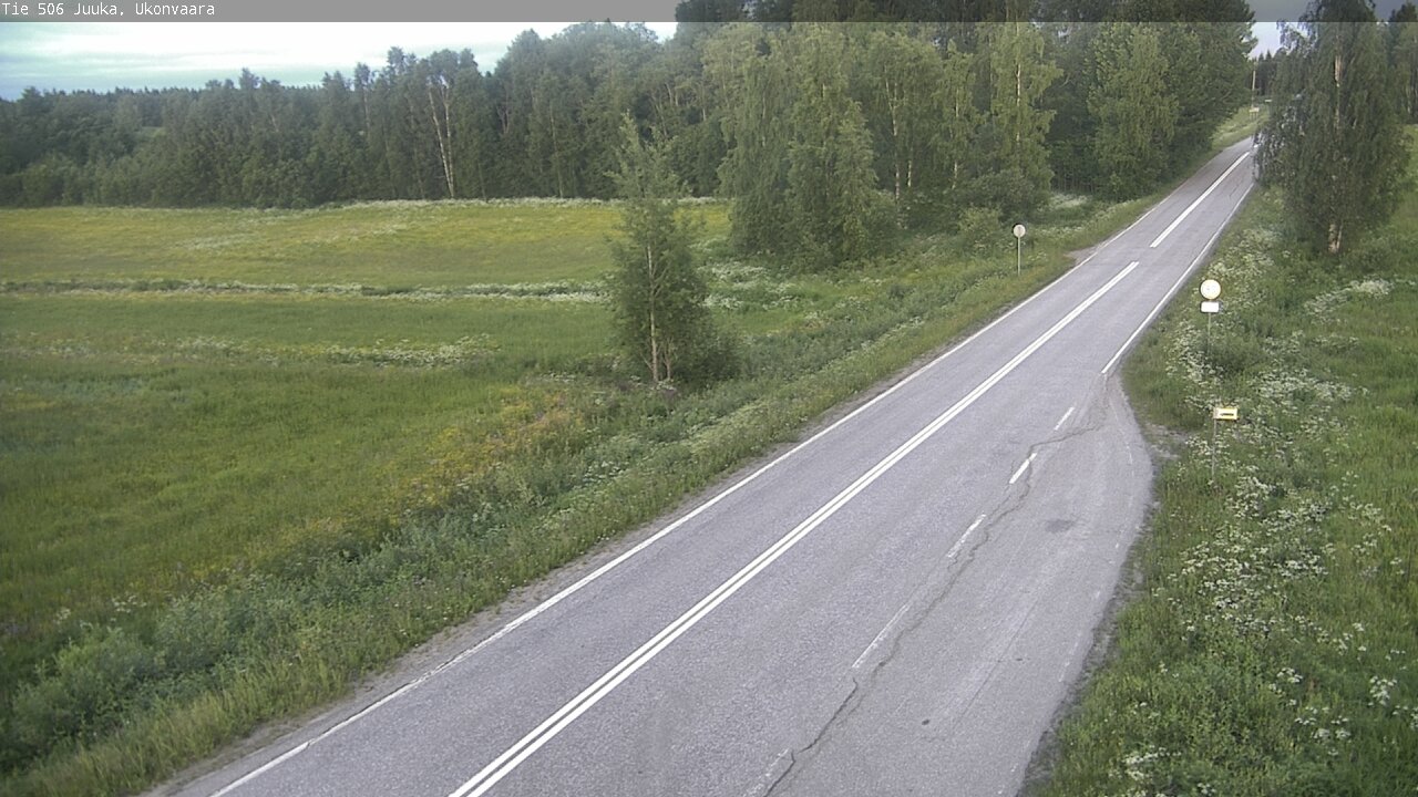 Weather Camera Image Road 506 Juuka Ukonvaara, Juuka, Pohjois-Karjala