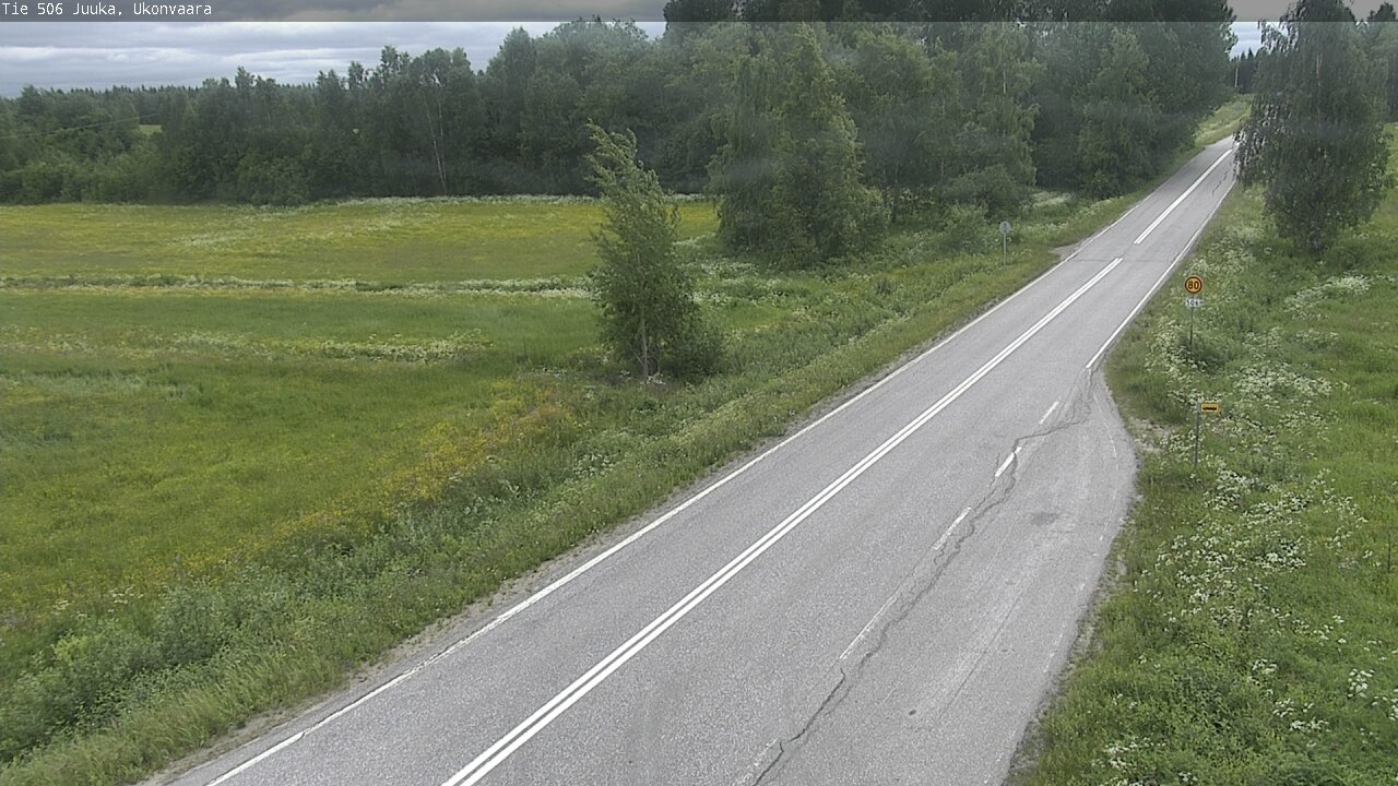 Weather Camera Image Road 506 Juuka Ukonvaara, Juuka, Pohjois-Karjala