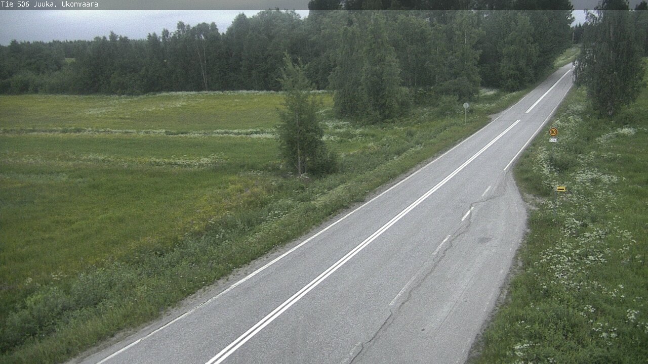 Weather Camera Image Road 506 Juuka Ukonvaara, Juuka, Pohjois-Karjala