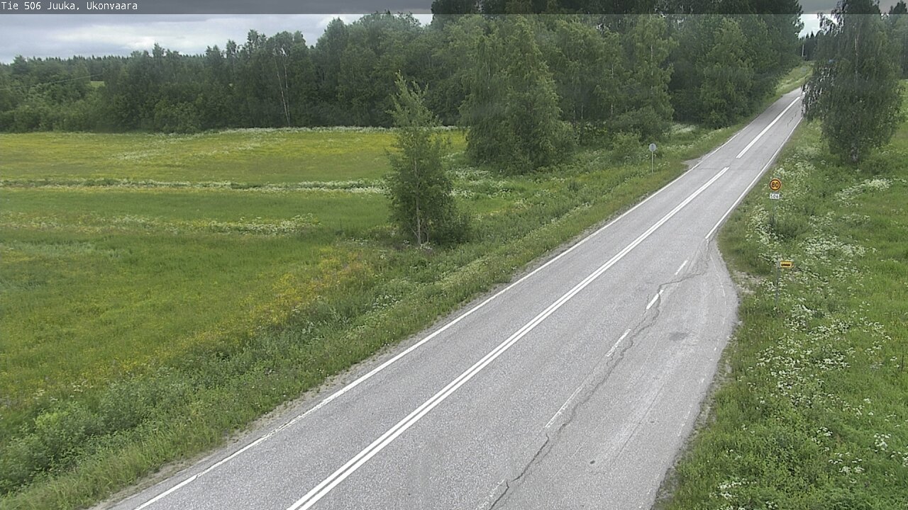 Weather Camera Image Road 506 Juuka Ukonvaara, Juuka, Pohjois-Karjala
