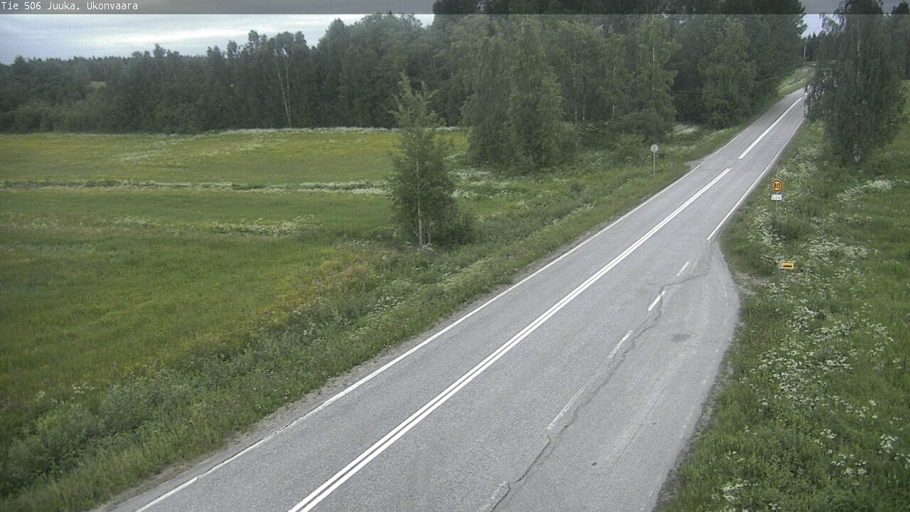 Weather Camera Image Road 506 Juuka Ukonvaara, Juuka, Pohjois-Karjala