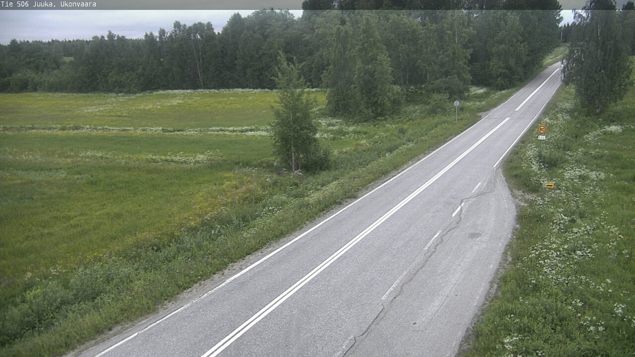 Weather Camera Image Road 506 Juuka Ukonvaara, Juuka, Pohjois-Karjala