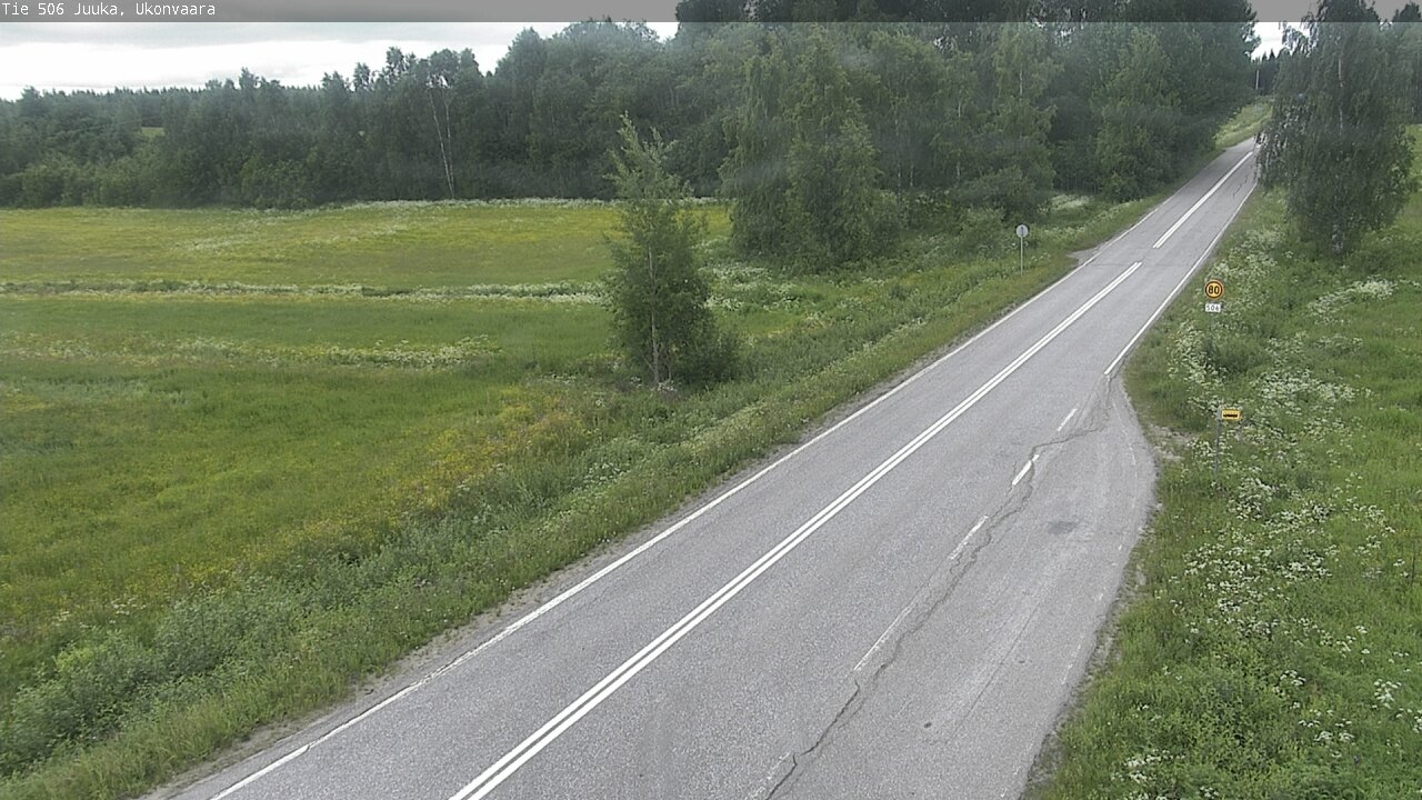 Weather Camera Image Road 506 Juuka Ukonvaara, Juuka, Pohjois-Karjala