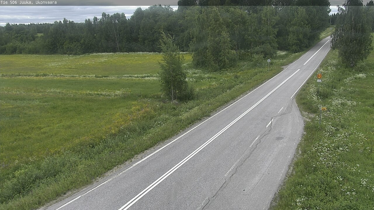 Weather Camera Image Road 506 Juuka Ukonvaara, Juuka, Pohjois-Karjala