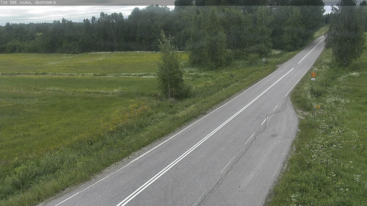 Weather Camera Image Road 506 Juuka Ukonvaara, Juuka, Pohjois-Karjala