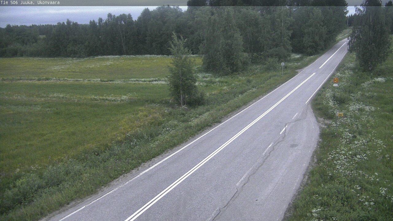Weather Camera Image Road 506 Juuka Ukonvaara, Juuka, Pohjois-Karjala