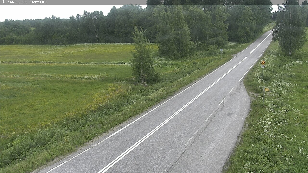 Weather Camera Image Road 506 Juuka Ukonvaara, Juuka, Pohjois-Karjala