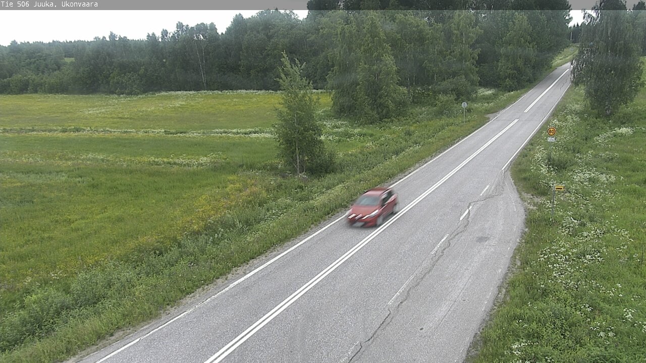 Weather Camera Image Road 506 Juuka Ukonvaara, Juuka, Pohjois-Karjala