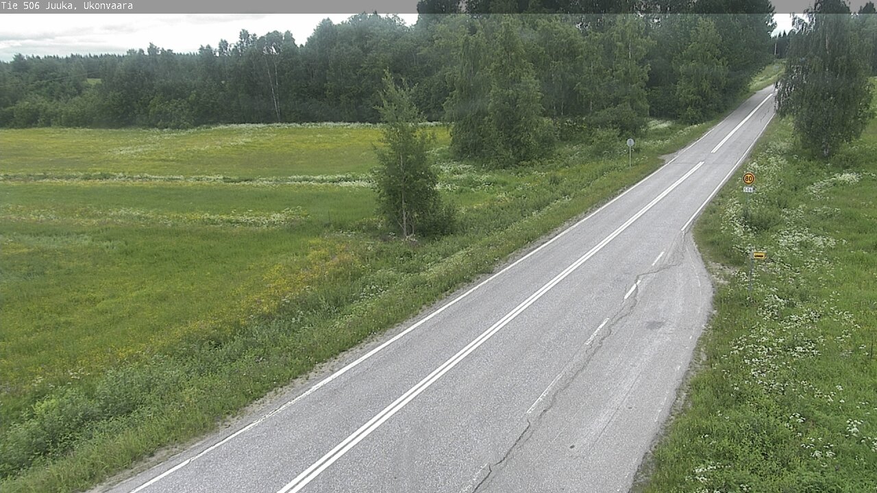 Weather Camera Image Road 506 Juuka Ukonvaara, Juuka, Pohjois-Karjala