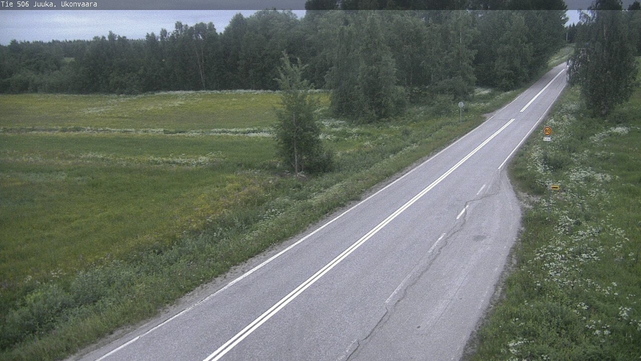 Weather Camera Image Road 506 Juuka Ukonvaara, Juuka, Pohjois-Karjala