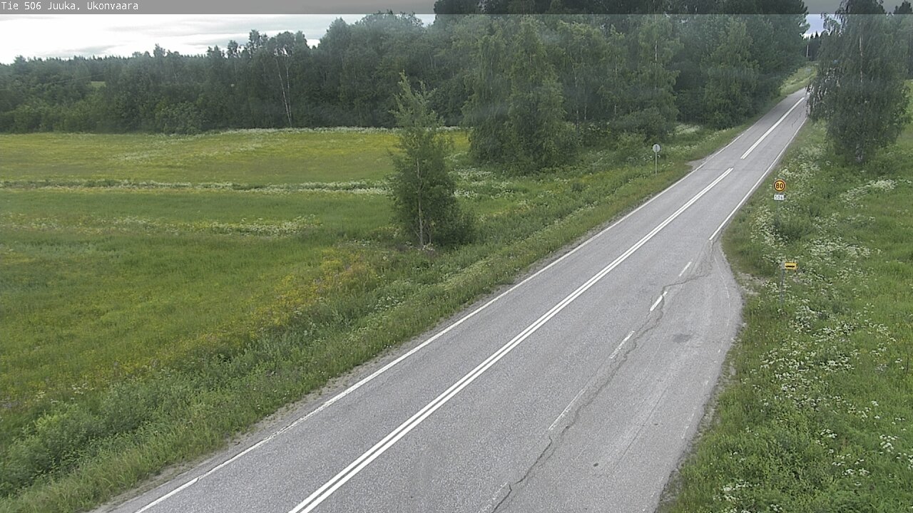 Weather Camera Image Road 506 Juuka Ukonvaara, Juuka, Pohjois-Karjala
