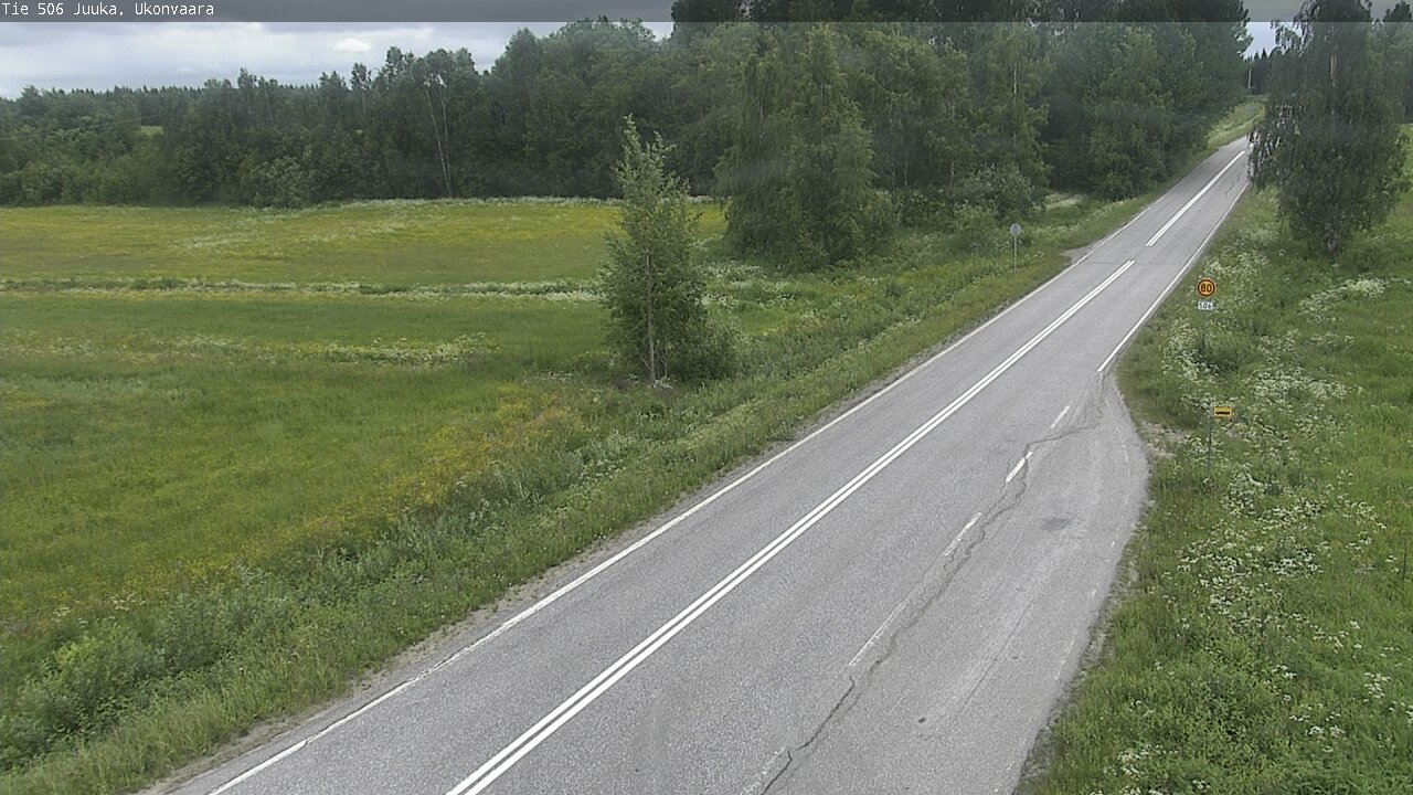 Weather Camera Image Road 506 Juuka Ukonvaara, Juuka, Pohjois-Karjala