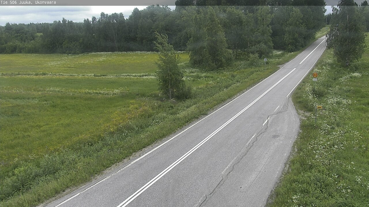 Weather Camera Image Road 506 Juuka Ukonvaara, Juuka, Pohjois-Karjala