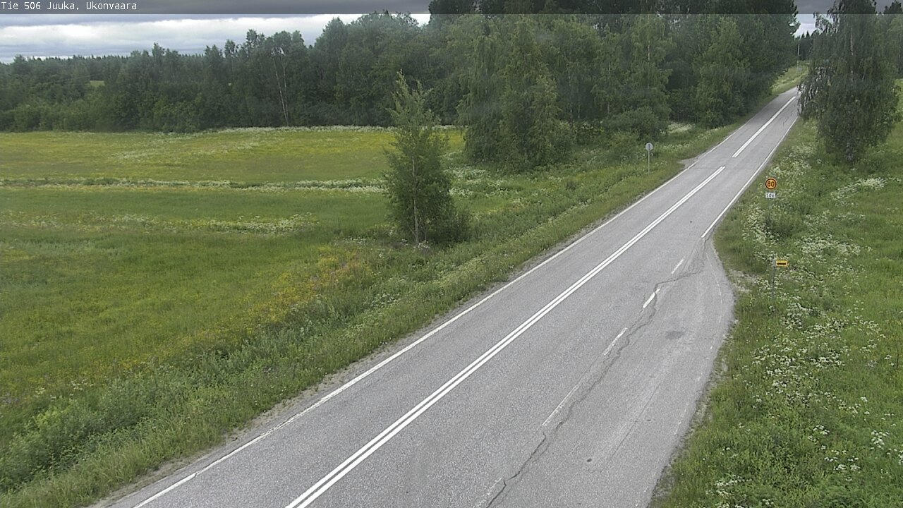 Weather Camera Image Road 506 Juuka Ukonvaara, Juuka, Pohjois-Karjala