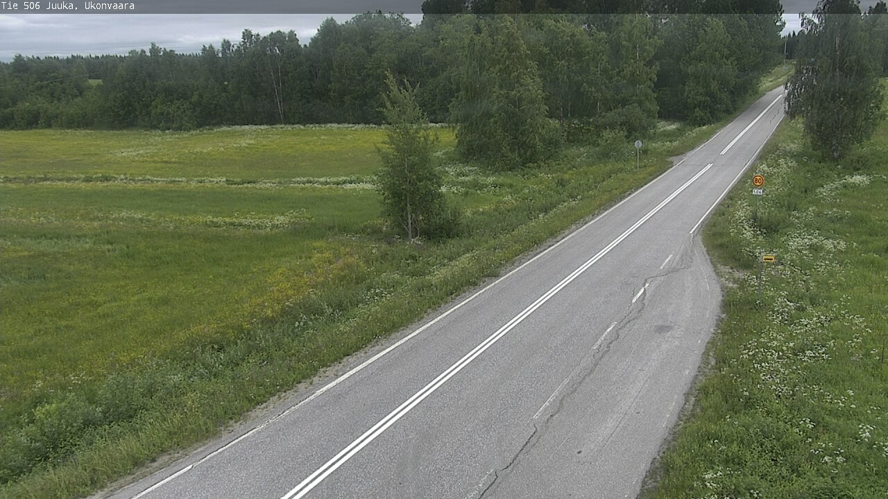 Weather Camera Image Road 506 Juuka Ukonvaara, Juuka, Pohjois-Karjala