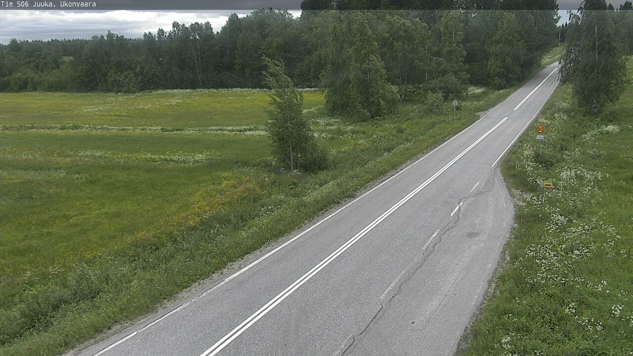Weather Camera Image Road 506 Juuka Ukonvaara, Juuka, Pohjois-Karjala