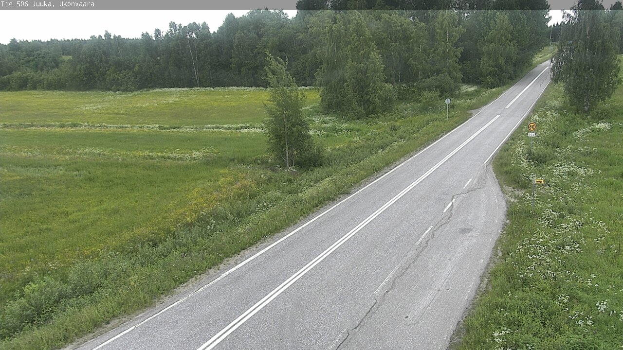 Weather Camera Image Road 506 Juuka Ukonvaara, Juuka, Pohjois-Karjala
