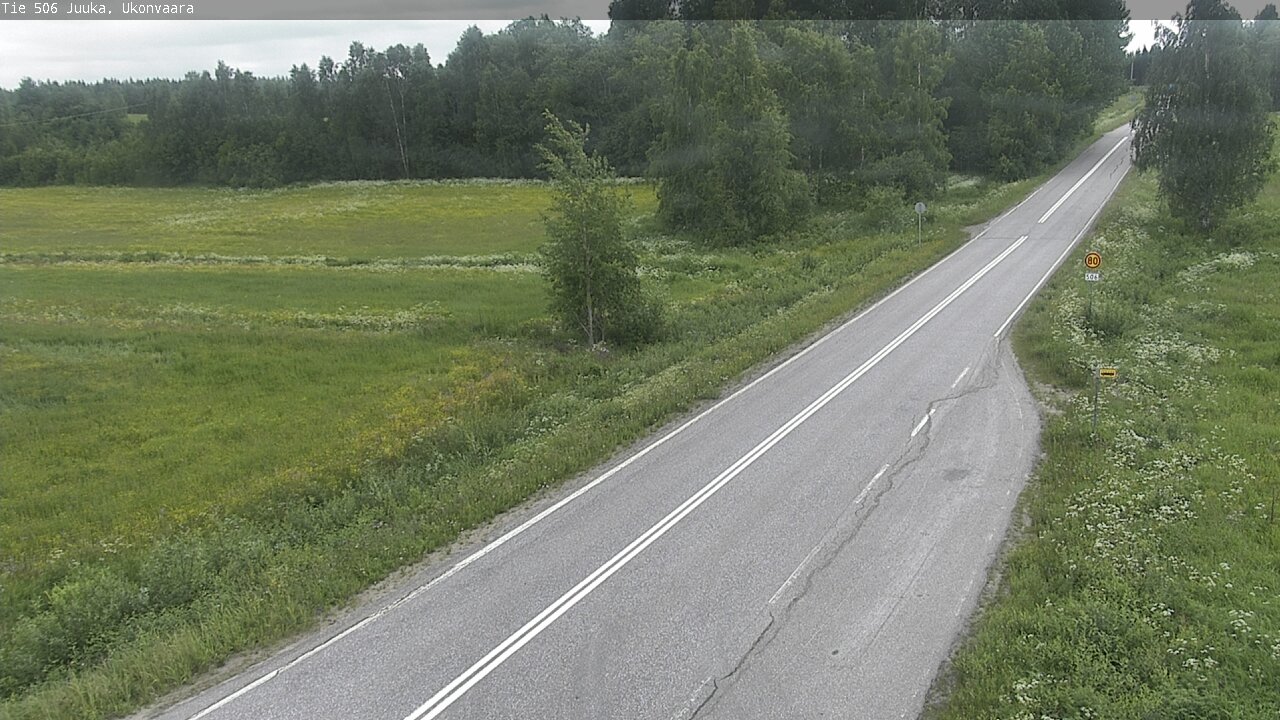 Weather Camera Image Road 506 Juuka Ukonvaara, Juuka, Pohjois-Karjala