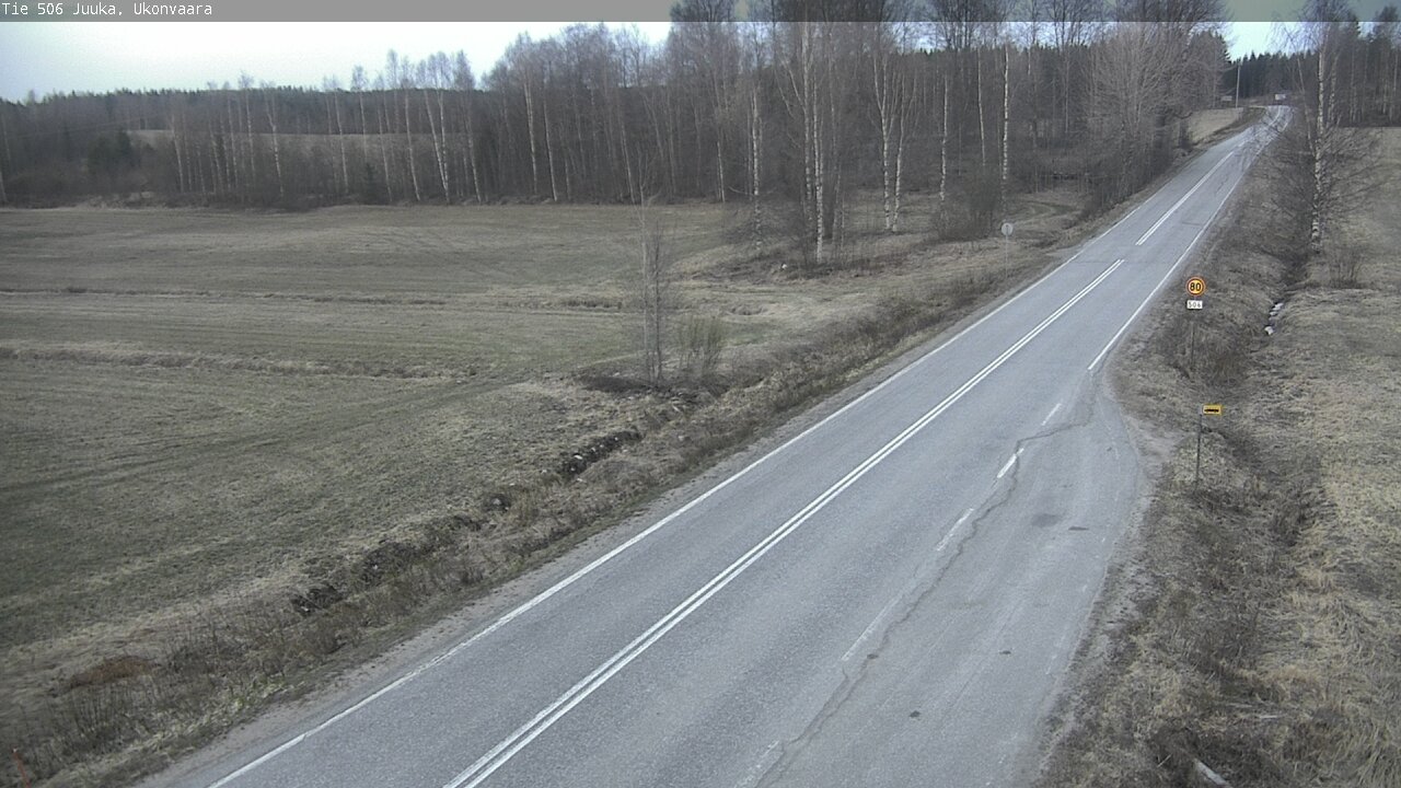 Weather Camera Image Road 506 Juuka Ukonvaara, Juuka, Pohjois-Karjala