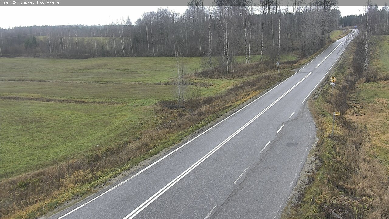 Weather Camera Image Väg 506 Juga Ukonvaara, Juuka, Pohjois-Karjala