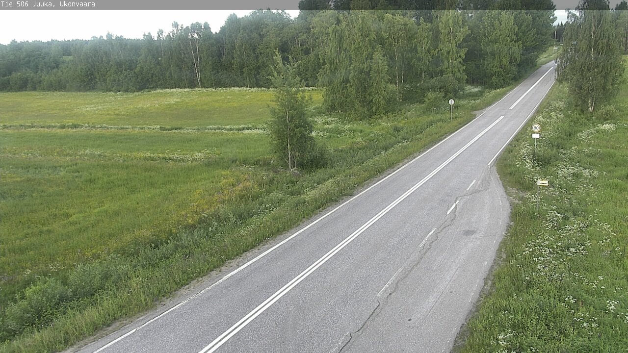 Weather Camera Image Road 506 Juuka Ukonvaara, Juuka, Pohjois-Karjala