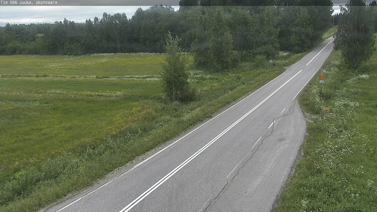 Weather Camera Image Road 506 Juuka Ukonvaara, Juuka, Pohjois-Karjala