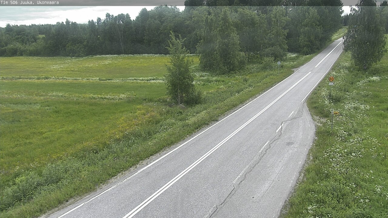 Weather Camera Image Road 506 Juuka Ukonvaara, Juuka, Pohjois-Karjala