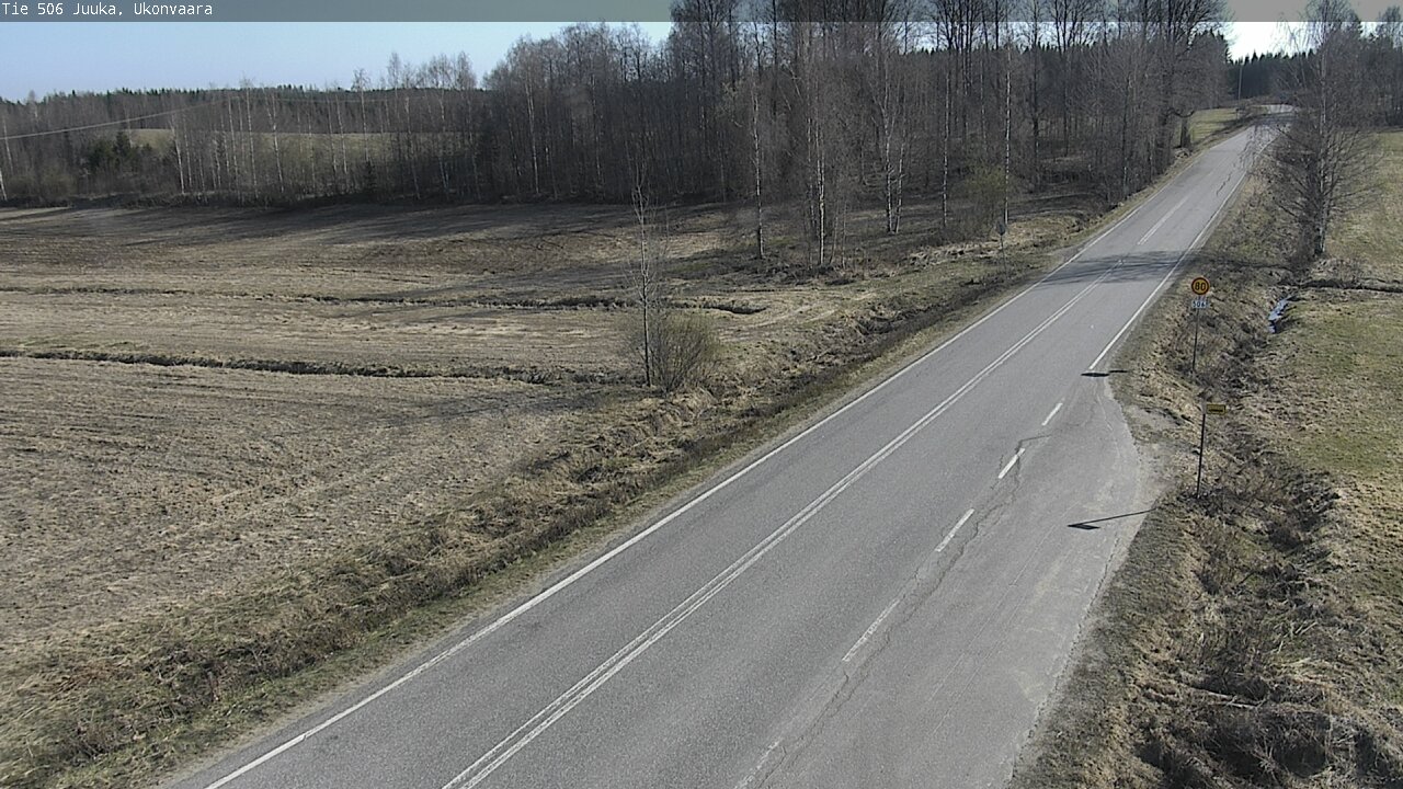 Weather Camera Image Road 506 Juuka Ukonvaara, Juuka, Pohjois-Karjala