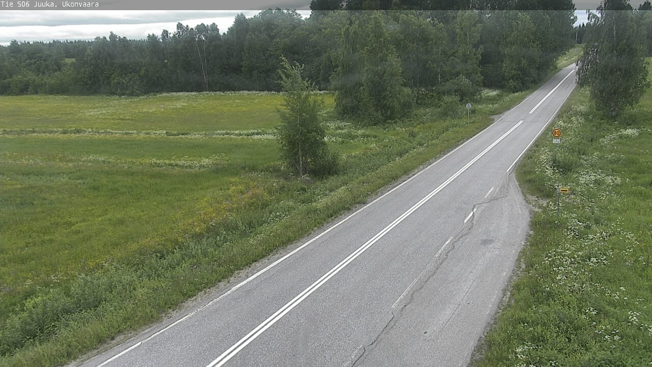 Weather Camera Image Road 506 Juuka Ukonvaara, Juuka, Pohjois-Karjala