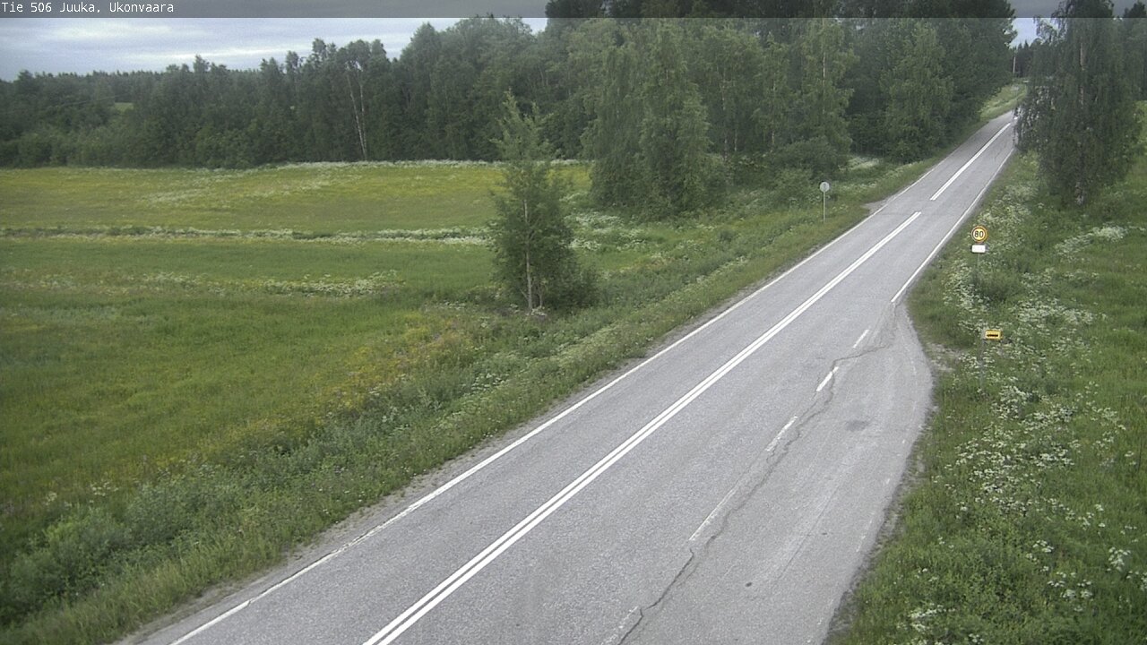 Weather Camera Image Road 506 Juuka Ukonvaara, Juuka, Pohjois-Karjala
