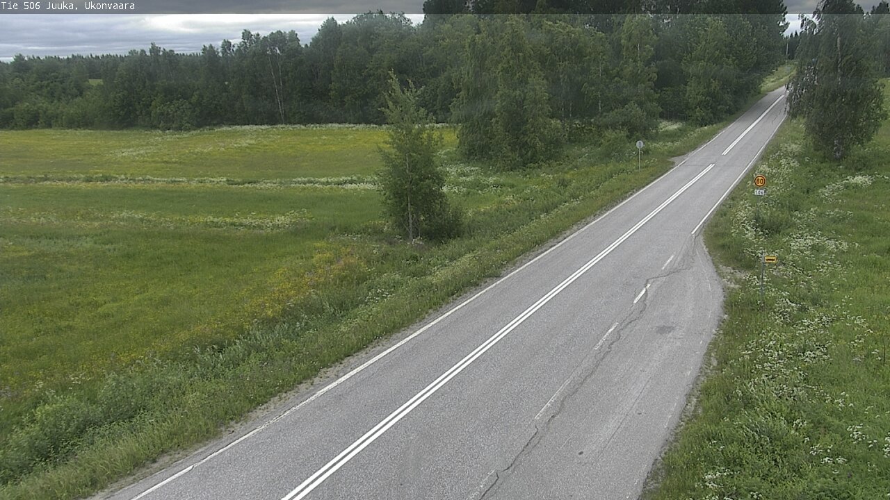 Weather Camera Image Road 506 Juuka Ukonvaara, Juuka, Pohjois-Karjala