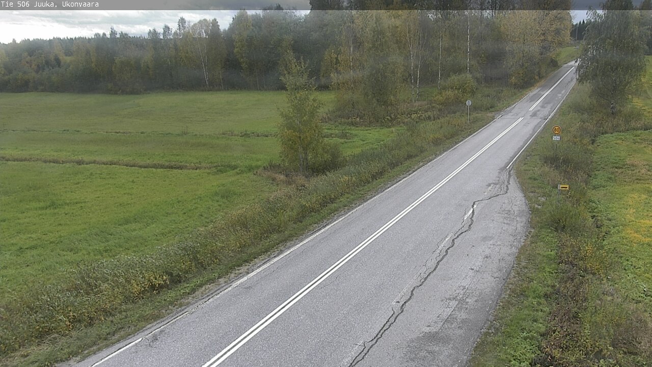 Weather Camera Image Road 506 Juuka Ukonvaara, Juuka, Pohjois-Karjala