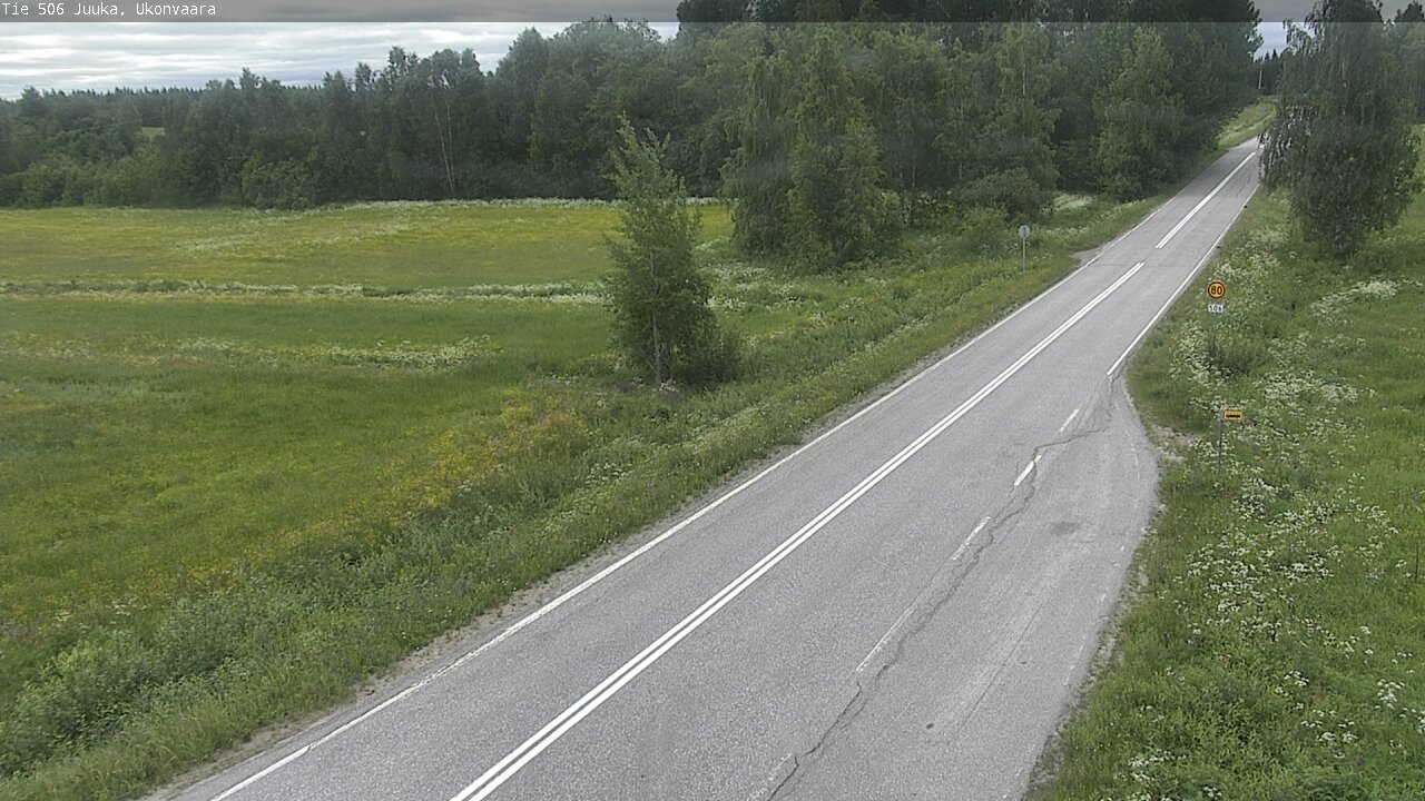 Weather Camera Image Road 506 Juuka Ukonvaara, Juuka, Pohjois-Karjala