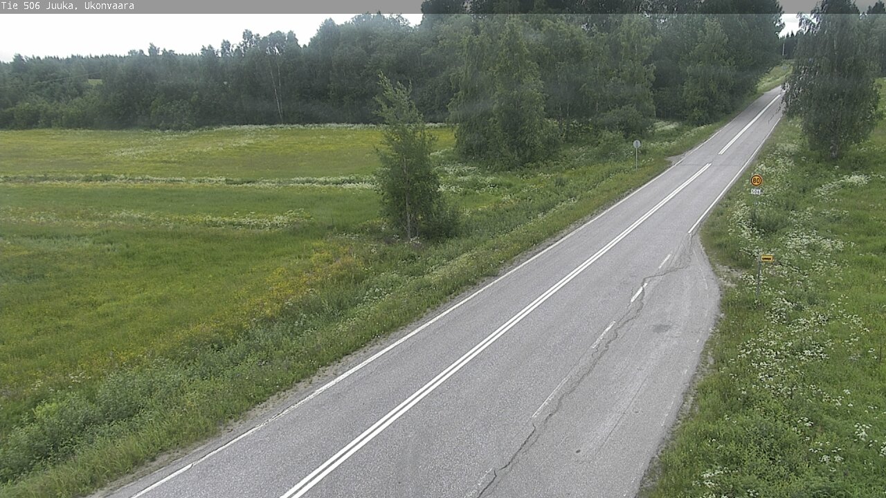 Weather Camera Image Road 506 Juuka Ukonvaara, Juuka, Pohjois-Karjala
