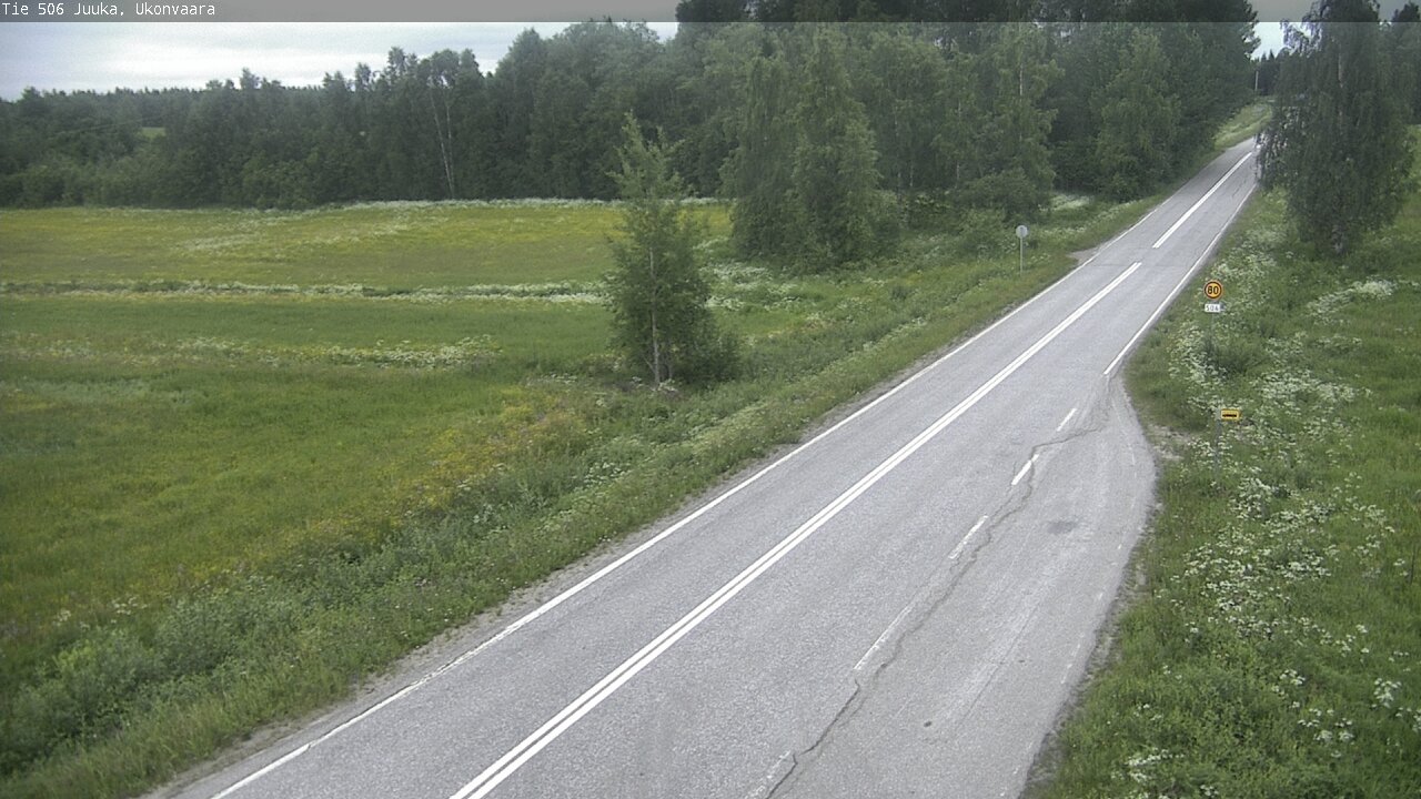 Weather Camera Image Road 506 Juuka Ukonvaara, Juuka, Pohjois-Karjala