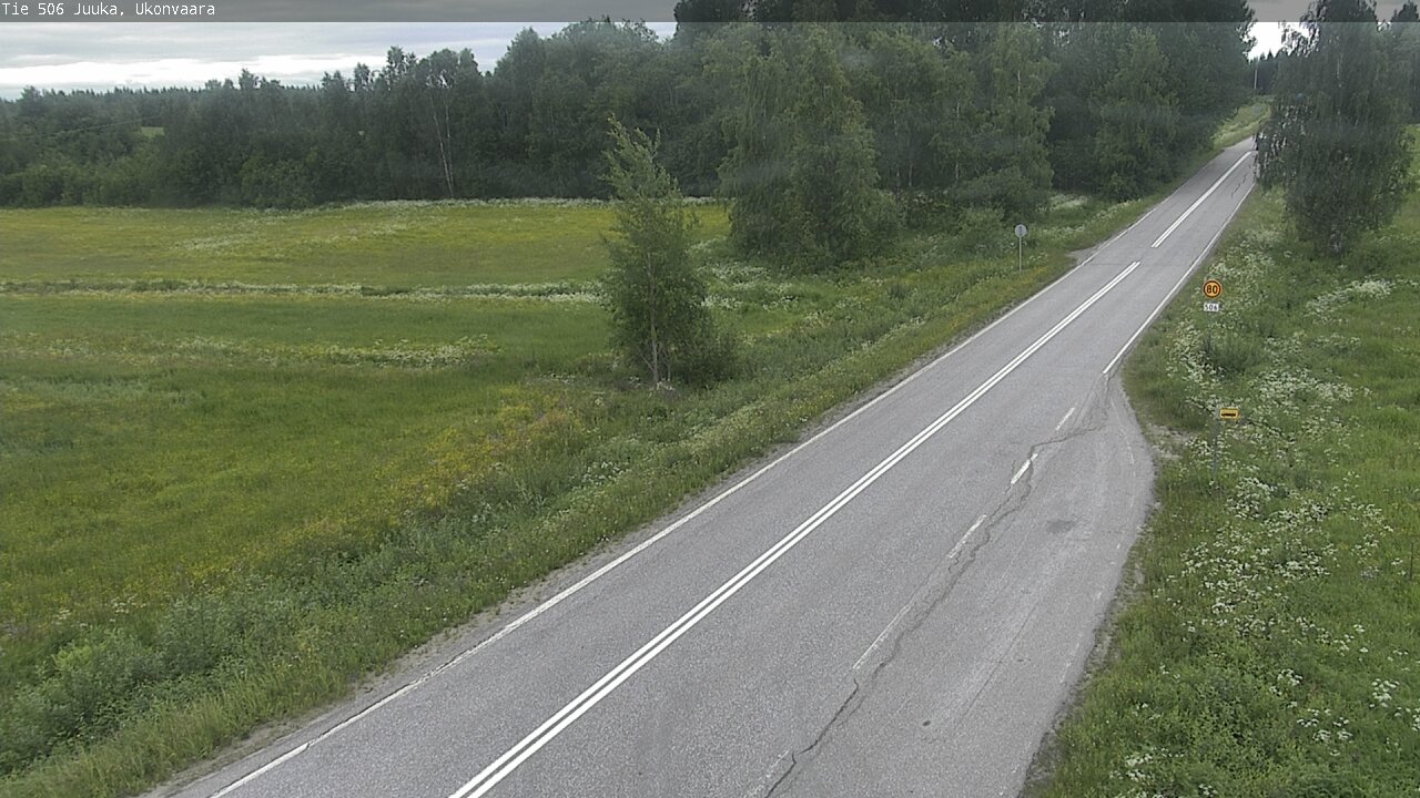 Weather Camera Image Road 506 Juuka Ukonvaara, Juuka, Pohjois-Karjala